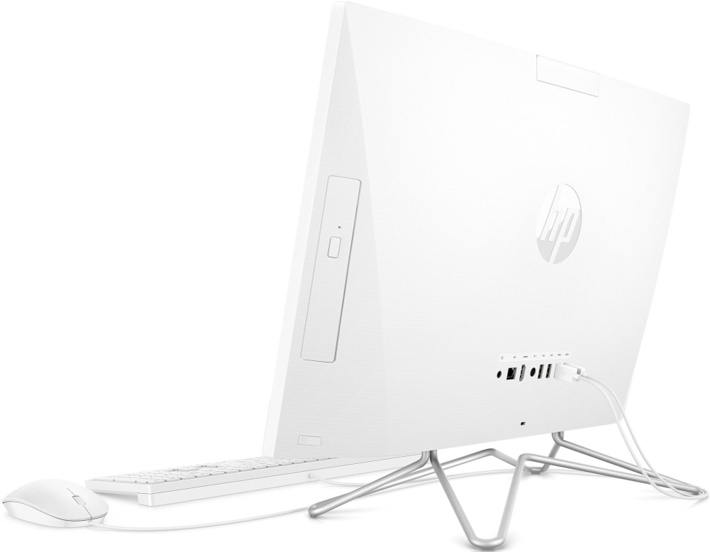Моноблок HP 22-df0045ur. Конфигурация: AMD Ryzen 3 3250U 2.6 ГГц/4 ГБ/128 ГБ SSD/Windows 10 Домашняя/21.5"/1920х1080 пикс.