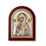 Спиридон, икона арочная, красное дерево 175х225