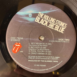 Винтажная виниловая пластинка LP The Rolling Stones Black And Blue (США 1976)