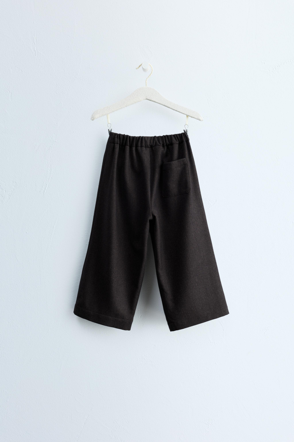 ZARA TIMELESS — ШИРОКИЕ БРЮКИ ИЗ ШЕРСТИ, ШОКОЛАДНЫЙ