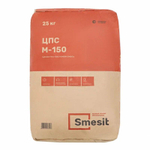 Смесь цементно-песчаная М-150 Smesit 25 кг