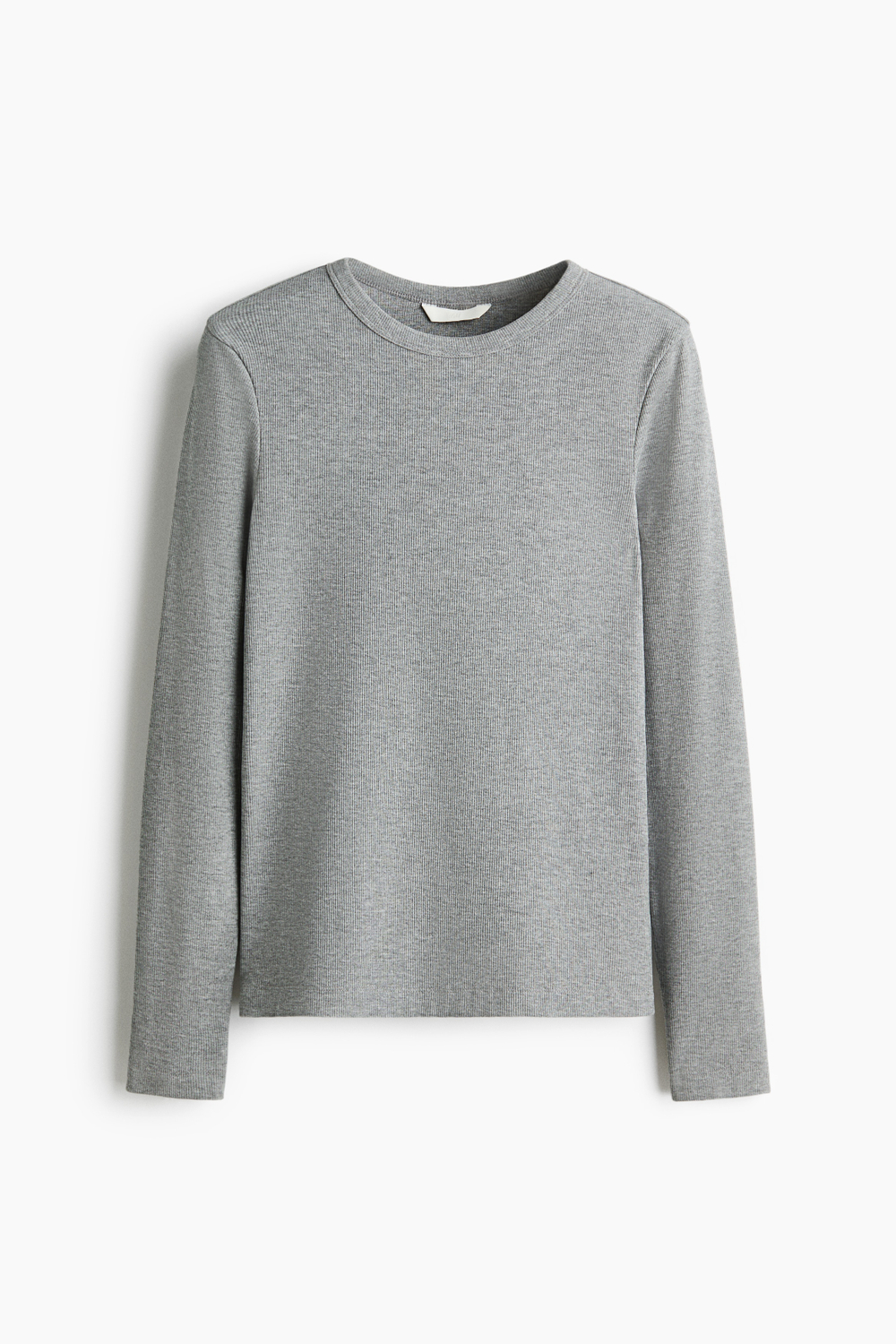 Топ в рубчик из смеси с хлопком - H&M
