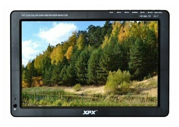 Портативный телевизор XPX EA-129D DVB-T2 12" (2304х1296)