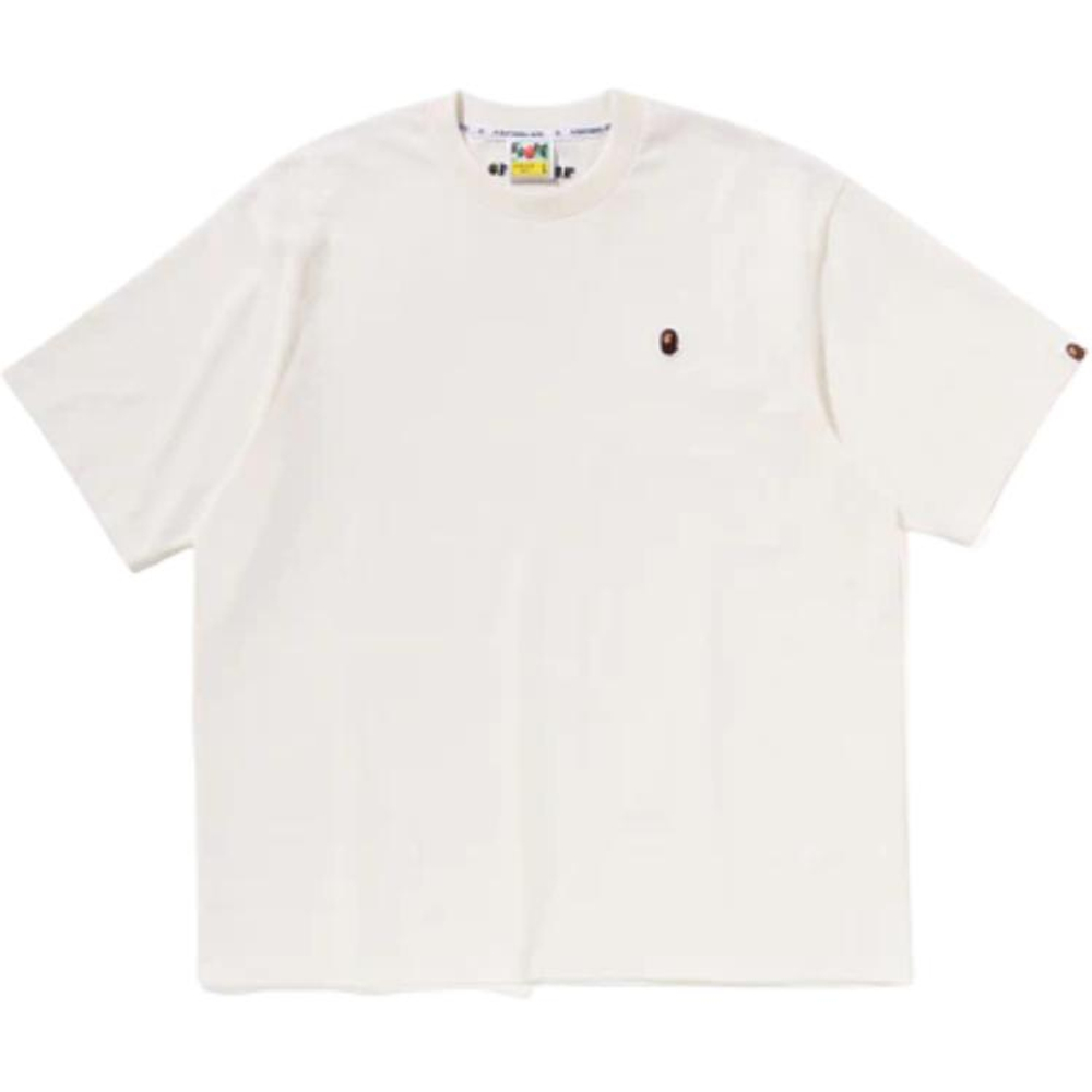 A Bathing Ape One Point Relaxed Fit Tee Ss25 айвори