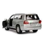 Модель ин. мет. "Toyota Land Cruiser" 12,5см, двери, серебристый, коробка CRUISER-13-SR (Технопарк)
