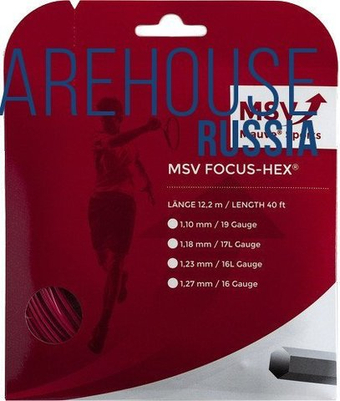 Теннисные струны MSV Focus Hex (200 m) - красный