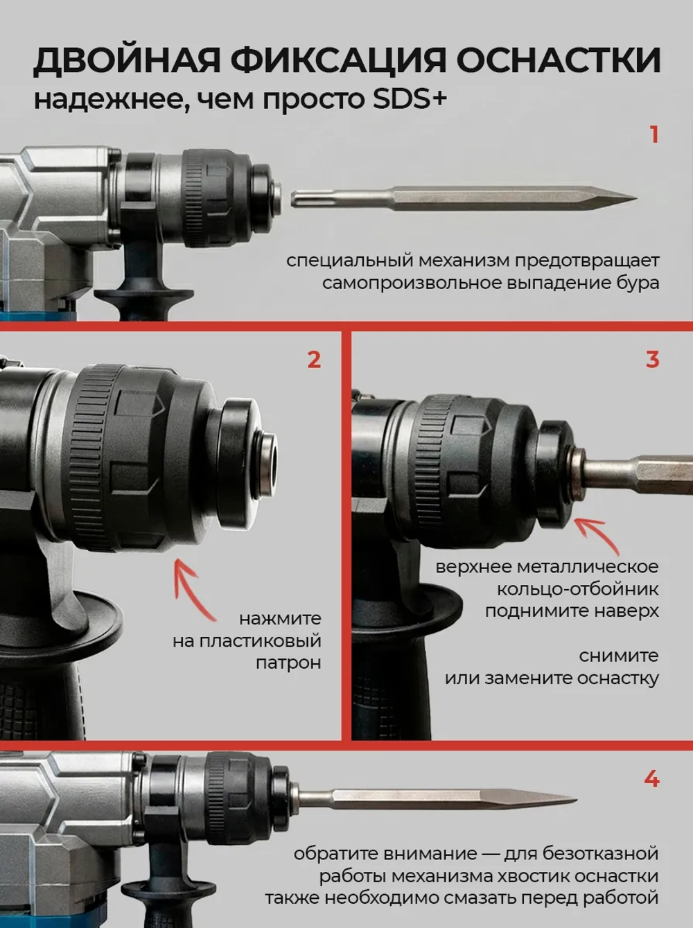 Перфоратор аккумуляторный6200 уд.мин PROFI бесщеточный