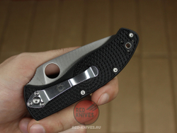 Нож Spyderco Tenacious LTW - черн. рук., белый клинок RK-415