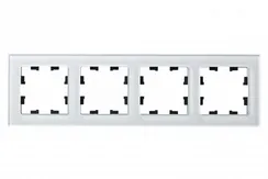 Рамка стеклянная на 4 поста Systeme Electric AtlasDesign Nature Белый ATN320104