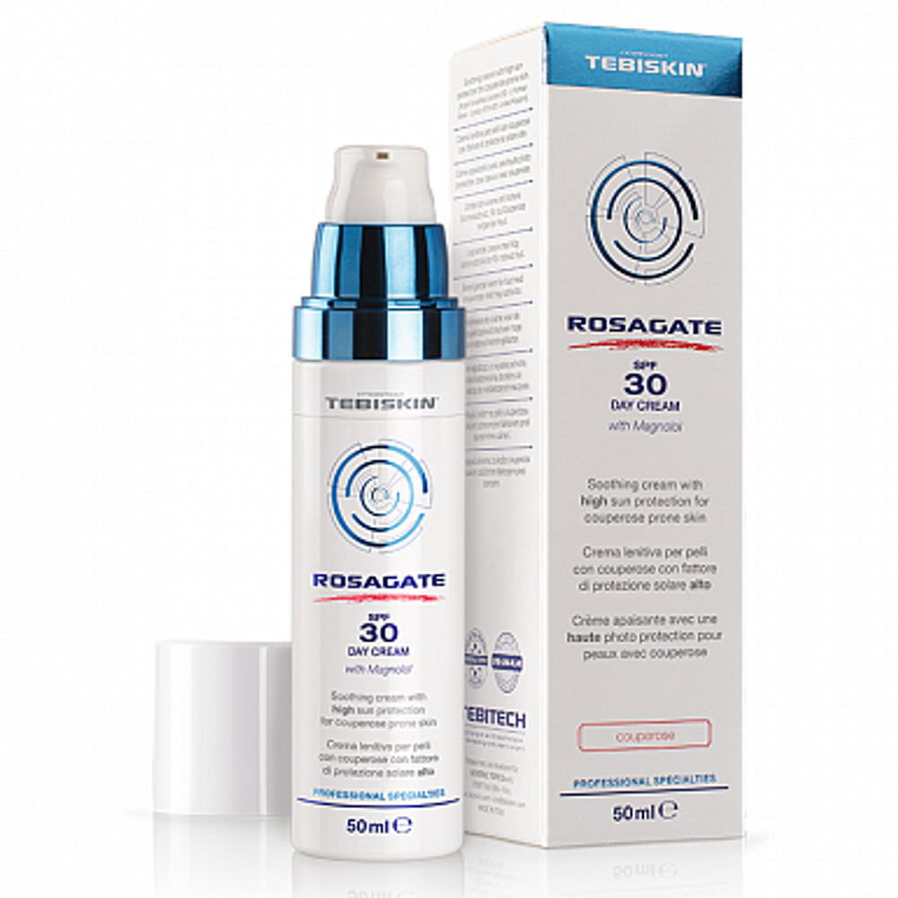УСПОКАИВАЮЩИЙ ЛЕГКИЙ КРЕМ РОЗАГЕЙТ SPF 30 | ROSAGATE DAY CREAM SPF 30 , 50 мл