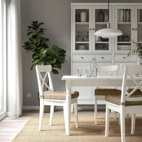 Подушка на стул IKEA MALINDA (МАЛИНДА), Бежевый, 40 / 35х38х7 см