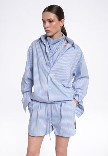«Relaxed cotton» Комплект тройка рубашка, шорты и косынка.