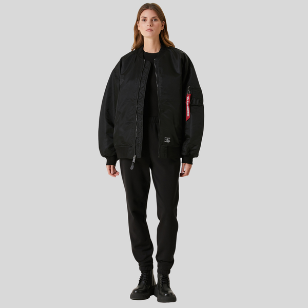 Бомбер Oversized MA-1 Mod Bomber Jacket W Black (Черный)