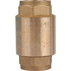 Клапан обратный пружинный с металлическим седлом STOUT   1/2"