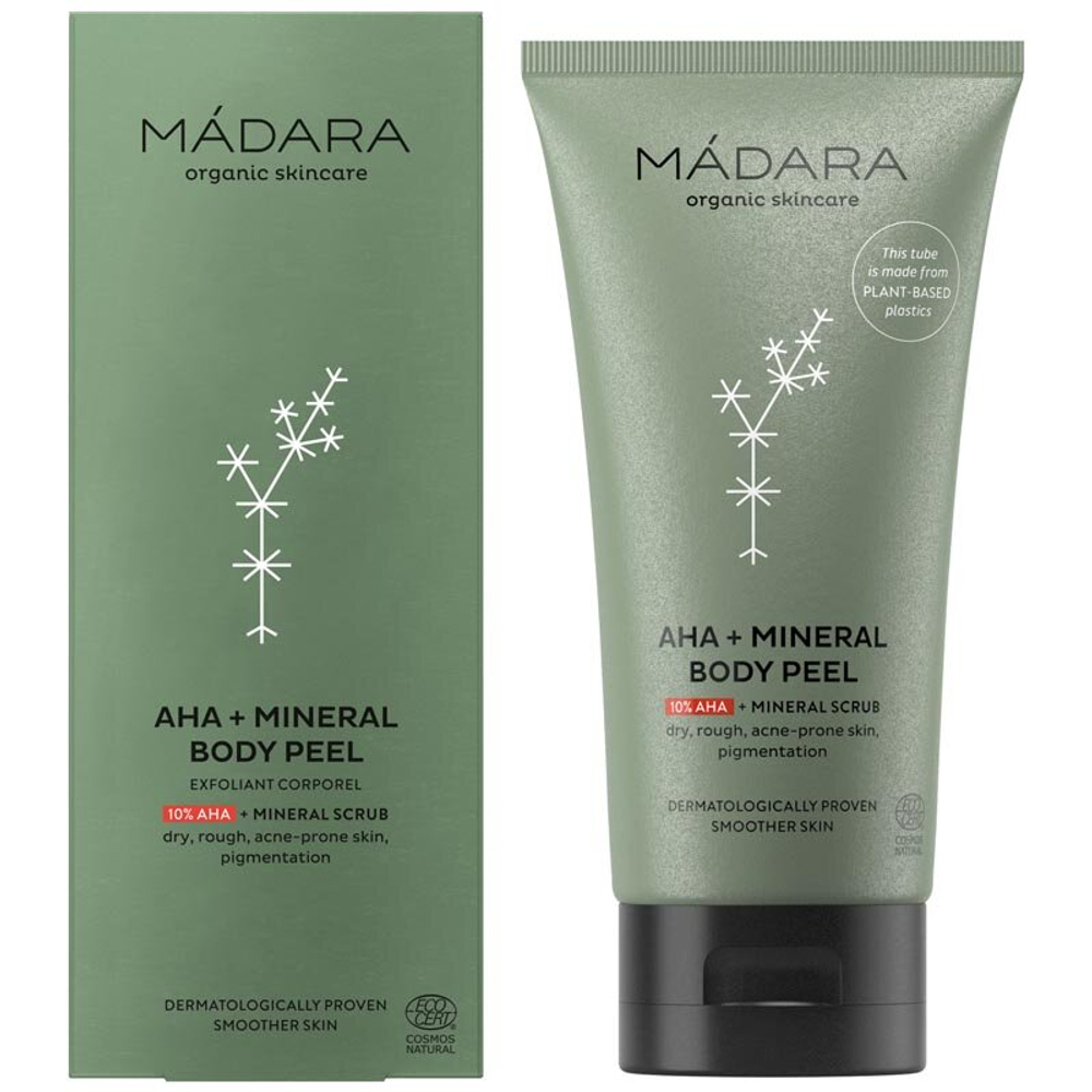 Скраб для тела AHA+MINERAL MADARA, 175 мл