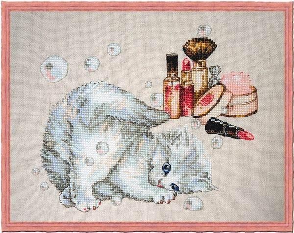 Набор для вышивания нитками Nimue, Chavonette (Мечты о моде), 19,5х16,5 см