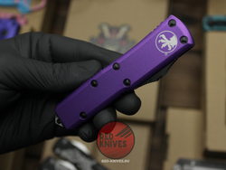 Нож Microtech UTX-85 A+++ Tanto T/E PURPLE - фиолетовая рукоять, черный клинок