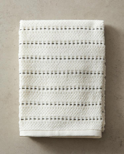 ZARA HOME КУХОННОЕ ПОЛОТЕНЦЕ ИЗ ХЛОПКА, БЕЛЫЙ
