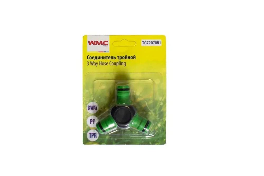 Фитинг Y-образный для шлангов 16мм, в блистере WMC TOOLS WMC-TG7207051