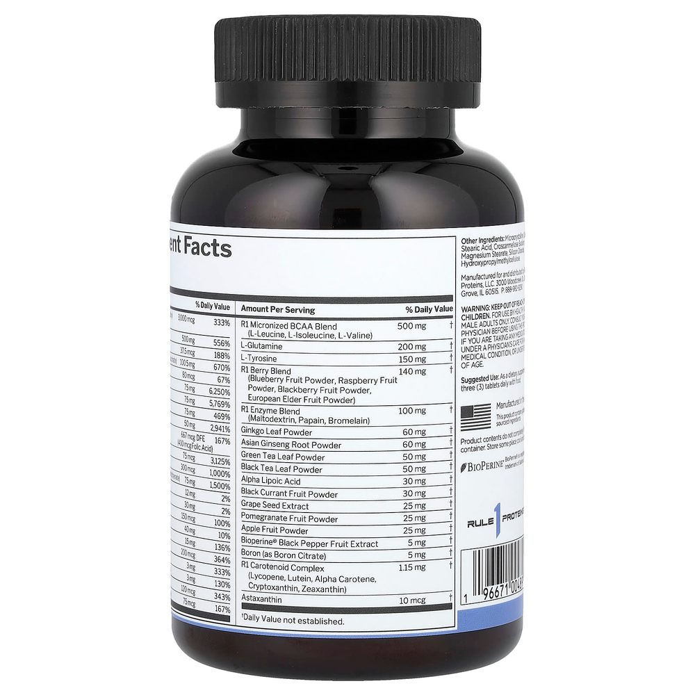 Rule One Proteins, Men's Multi ™, для активного образа жизни, 90 таблеток