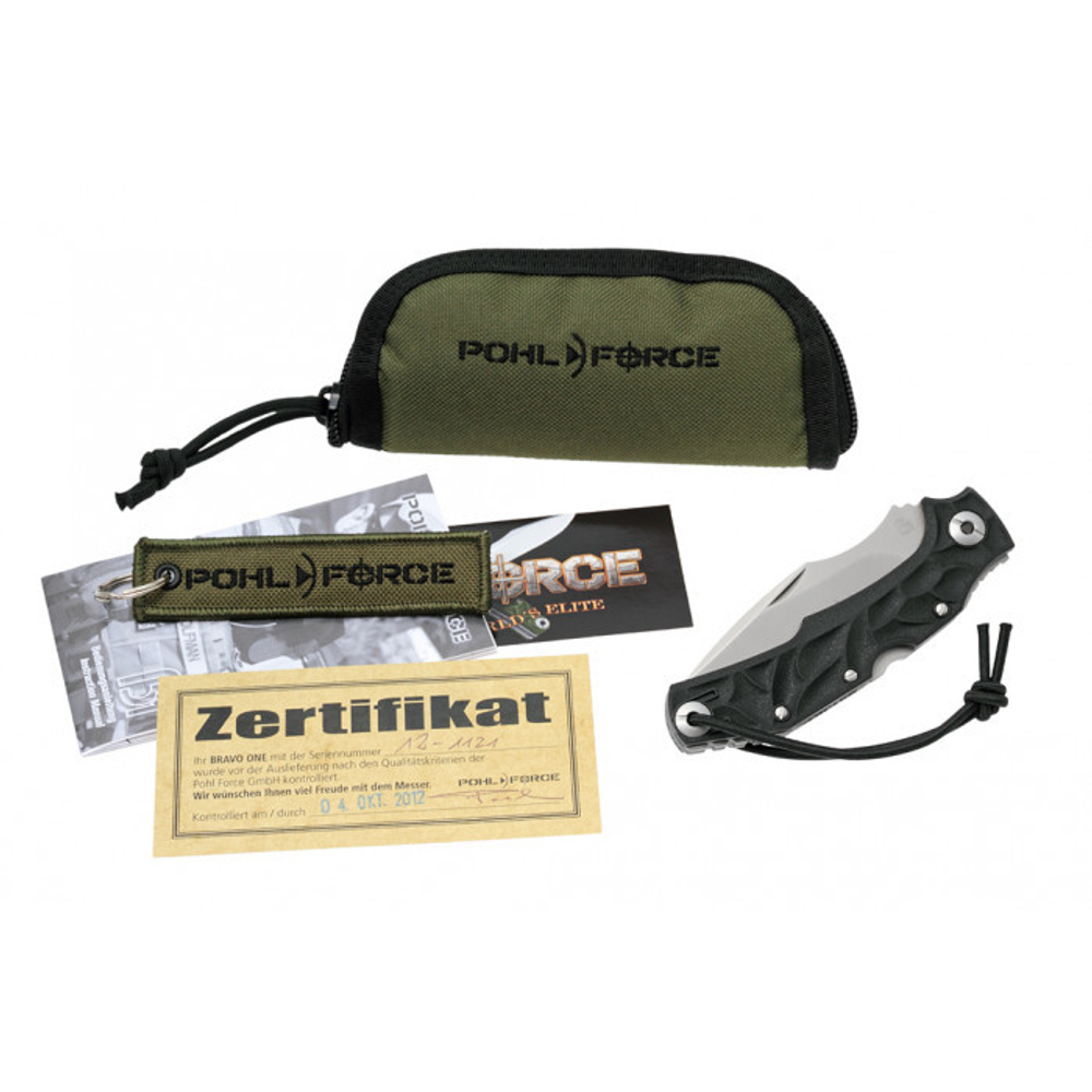 Нож Pohl Force Bravo One Plain Edge 1026