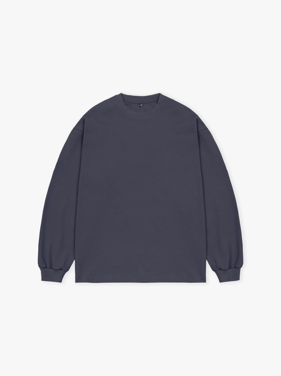 Лонгслив оверсайз (графит) 230 г