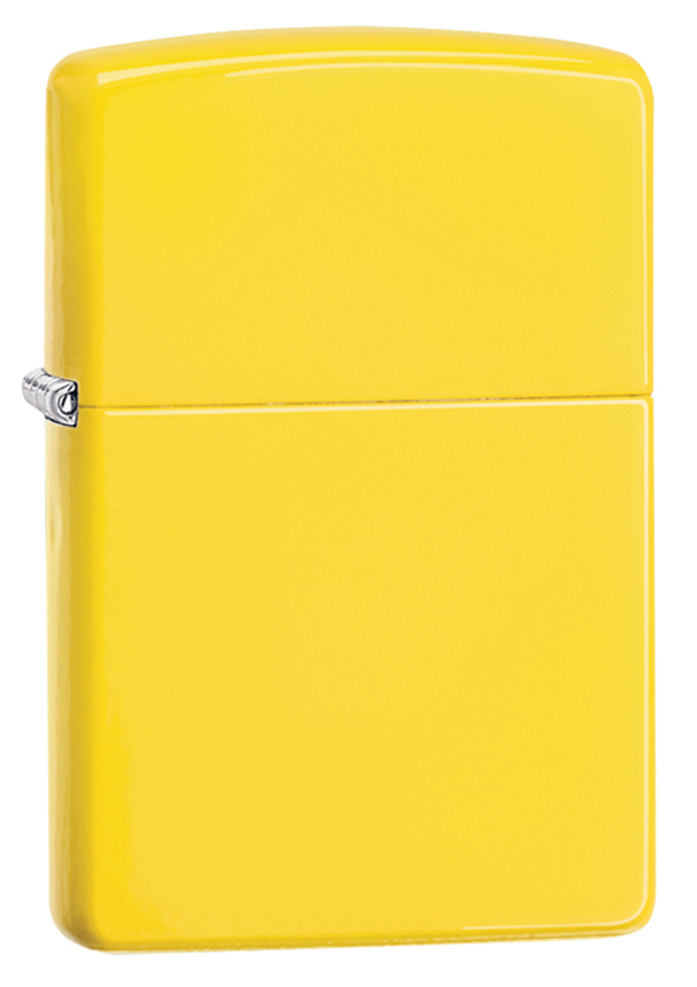 Легендарная классическая американская бензиновая широкая зажигалка ZIPPO Classic Lemon™ жёлтая  матовая из латуни и стали ZP-24839