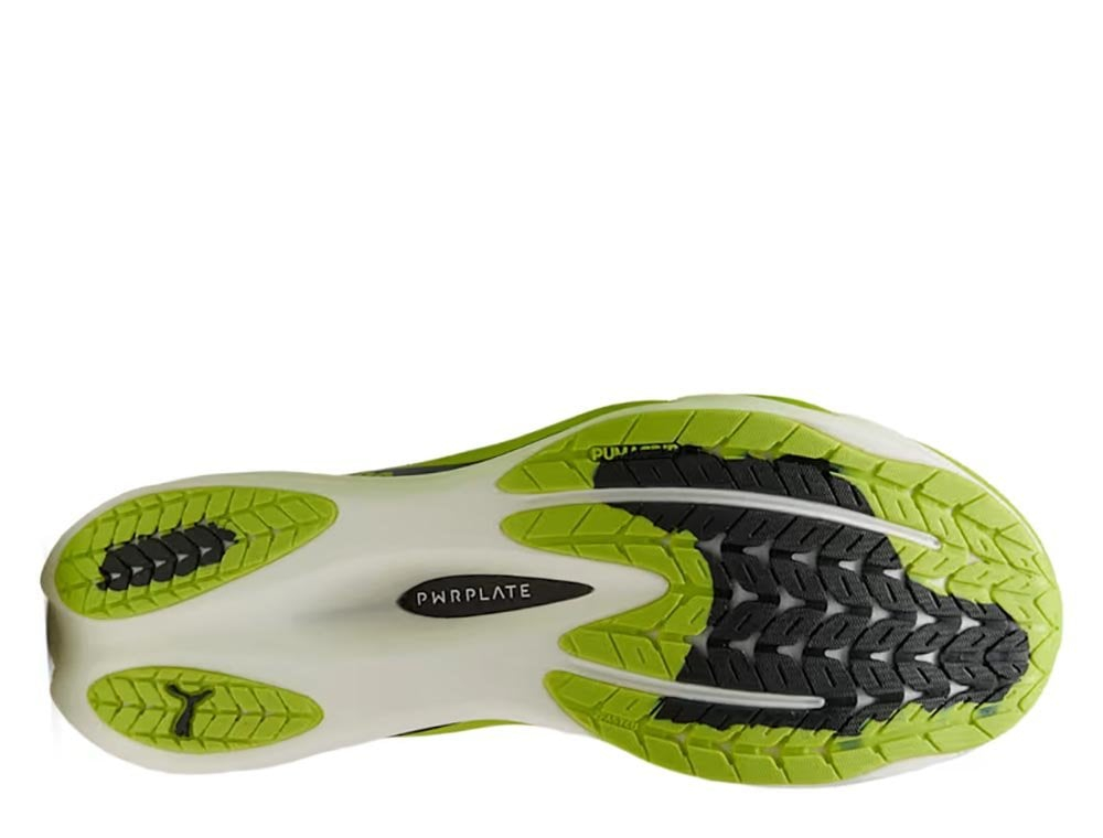 Мужские беговые кроссовки Puma Deviate Nitro 4 Sunny LimePUMA Black M Лимонно-чёрные