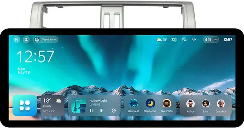 Магнитола для Toyota Land Cruiser Prado 150 2014-2017 (рамка тип 1) - Teyes CC4 монитор 12.3" 2K QLED + рамка 10, Android 14, Быстрейшая, Snapdragon 680, DSP, CarPlay, 4G SIM-слот