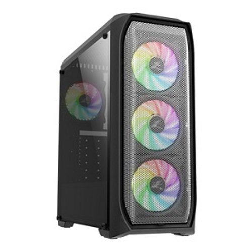 Корпус Midi-Tower Zalman N5 MF, RGB, ATX, черный (N5 MF Black)