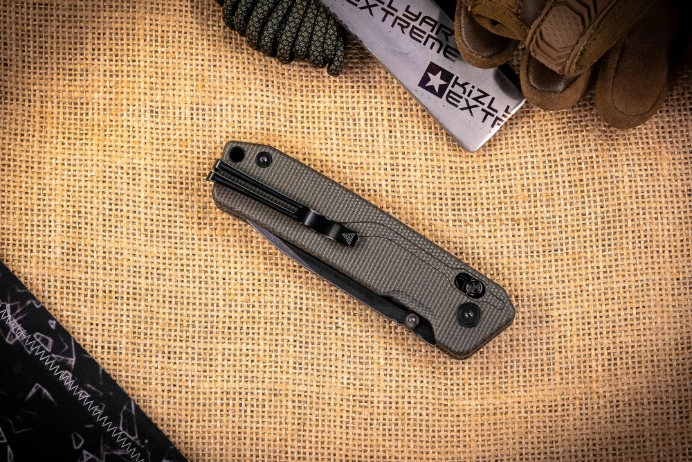 Складной нож SRM Rubik Large BlackWash сталь 10Cr15CoMoV рукоять Black Micarta (7228L-MB2)