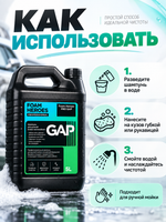 Foam Heroes PRO GAP шампунь для ручной мойки автомобиля, 5л