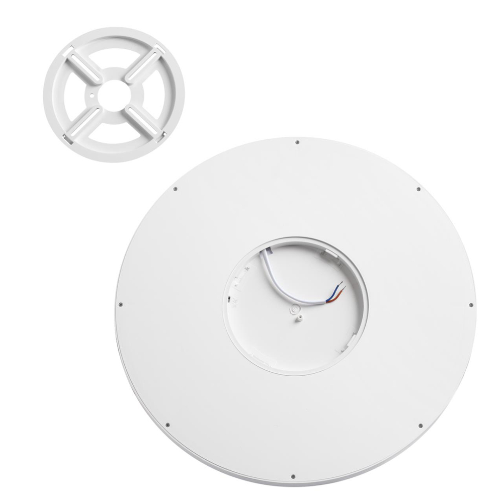 7659/32L MITRA LED SN 551 Светильник пластик/белый LED 32Вт 3000/4000K D400 IP40 ALFA WHITE