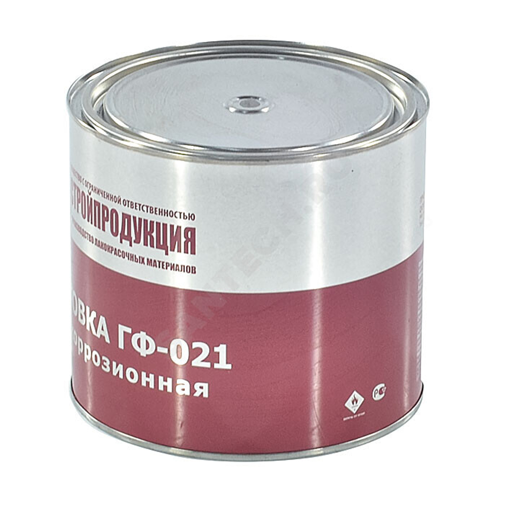 Грунтовка ГФ-021 банка 2,5кг цвет: серый ГОСТ 25129-2020