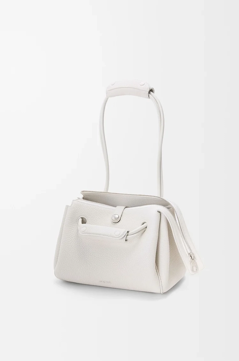 Loewe Маленькая сумка Madrid из мягкой зернистой телячьей кожи, белый