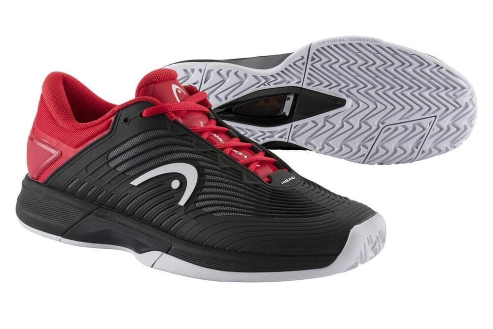 Мужские кроссовки теннисные Head Revolt Pro 4.5 - black/red