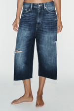 ДЖИНСОВЫЕ ШОРТЫ-БЕРМУДЫ BAGGY TRF — ZARA