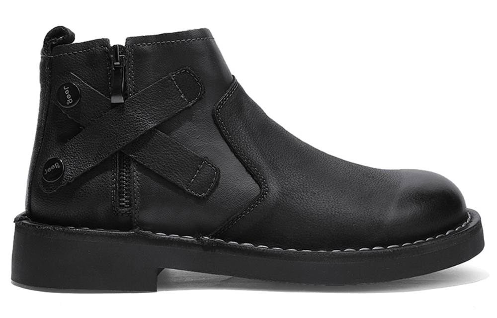 Jeep Short Combat Boots Men"s Black