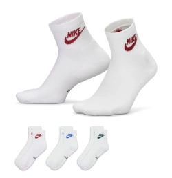Теннисные носки Nike Everyday Elevated Ankle 3P - white/multicolor
