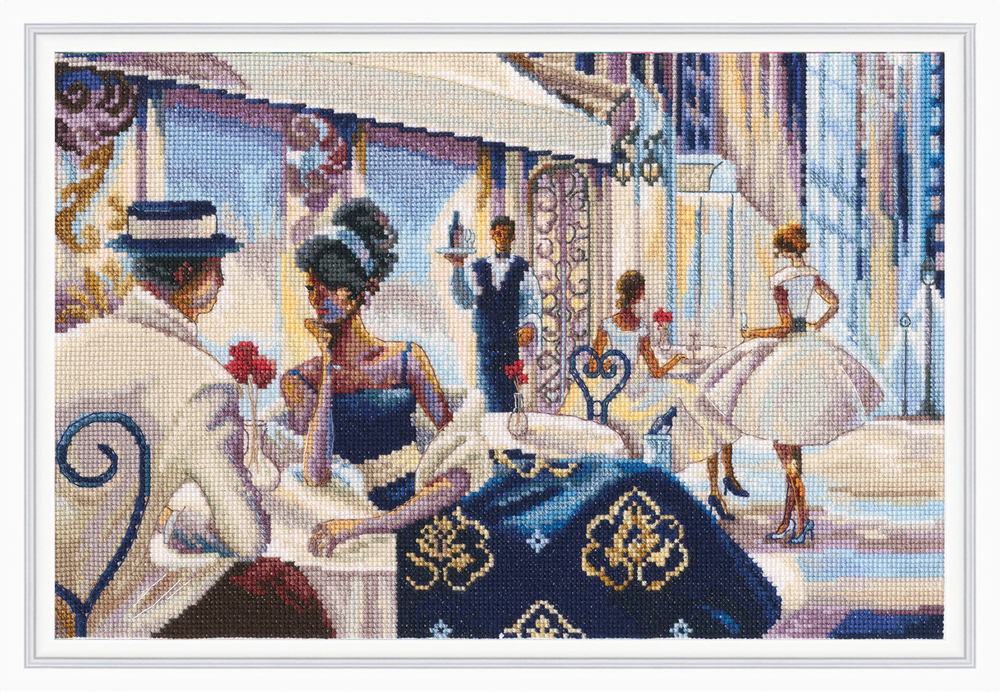 Коллекция:	Женский образ¶Название по-английски:	Pleasant evening in the café¶Название по-русски:	При