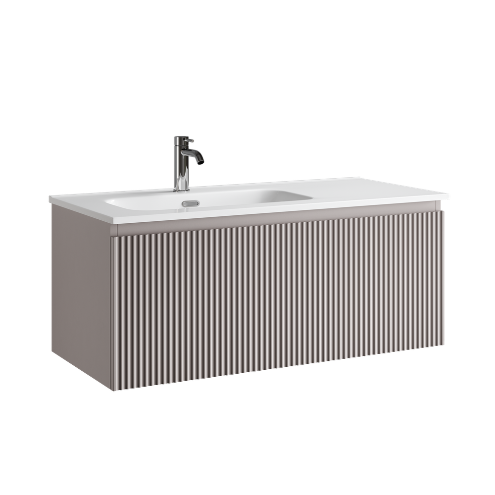 Тумба подвесная Sancos Snob R 1.0 с одним ящиком 995х445х406, Doha Soft, SNR1.0100LSM, арт. SNR1.0100LSM
