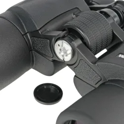 Бинокль Veber Omega БПЦс 10x40WP с сеткой - крепежный механизм и регулировка