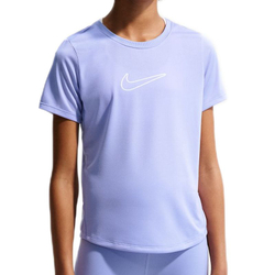 Футболка для девочки Nike Kids One Fitted Dri-Fit Short Sleeve - light thistle/white