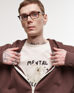 T-shirt MENTAL HEALTH Coconut Milk