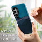 Дизайнерский чехол для SAMSUNG GALAXY S24 (не ULTRA / PLUS / FE!) с камерой-подставкой и MagSafe