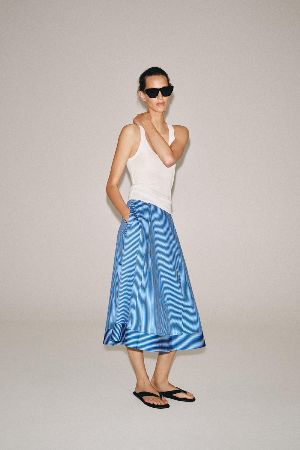ЮБКА В ПОЛОСКУ — ZW COLLECTION — ZARA