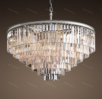 Люстра 1920S ODEON CLEAR GLASS FRINGE 7-TIER Restoration Hardware