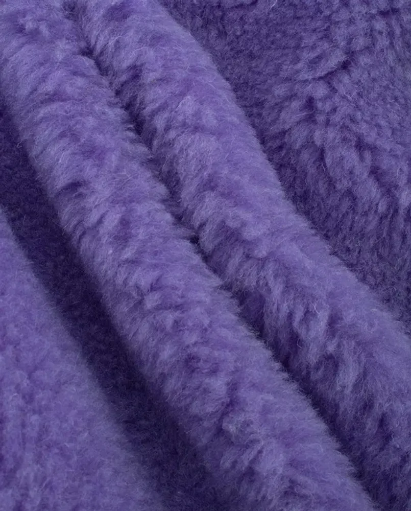Мех шерстяной, 550 г/м2, шерсть-50%, п/э-50%, пр-во Беларусь, ш. 150 см, сиреневый