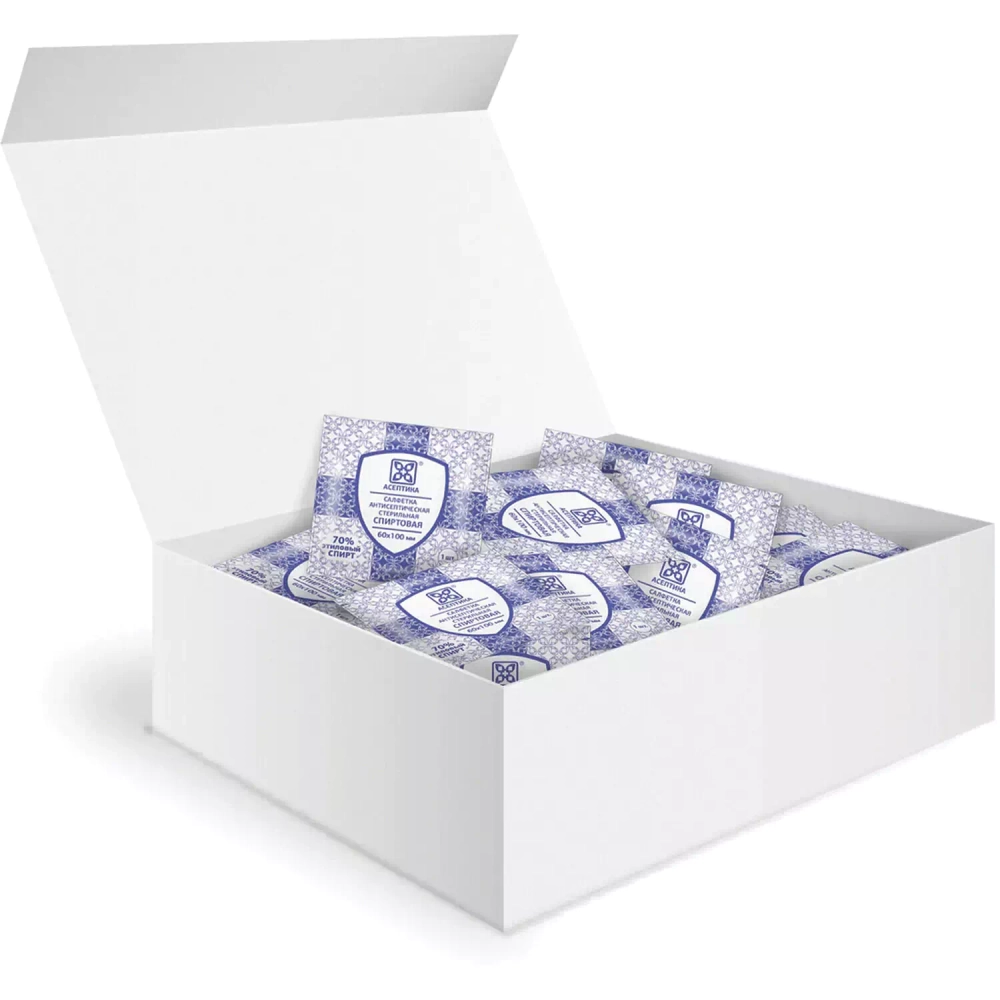 Салфетка спиртовая для инъекций (60х100мм) (400/2000шт)