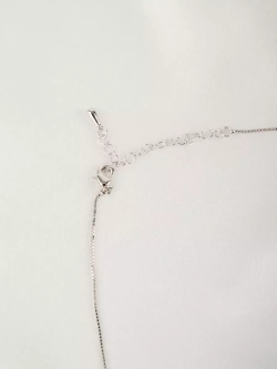 Колье Мираж с дорожкой голубых кубиков Swarovski